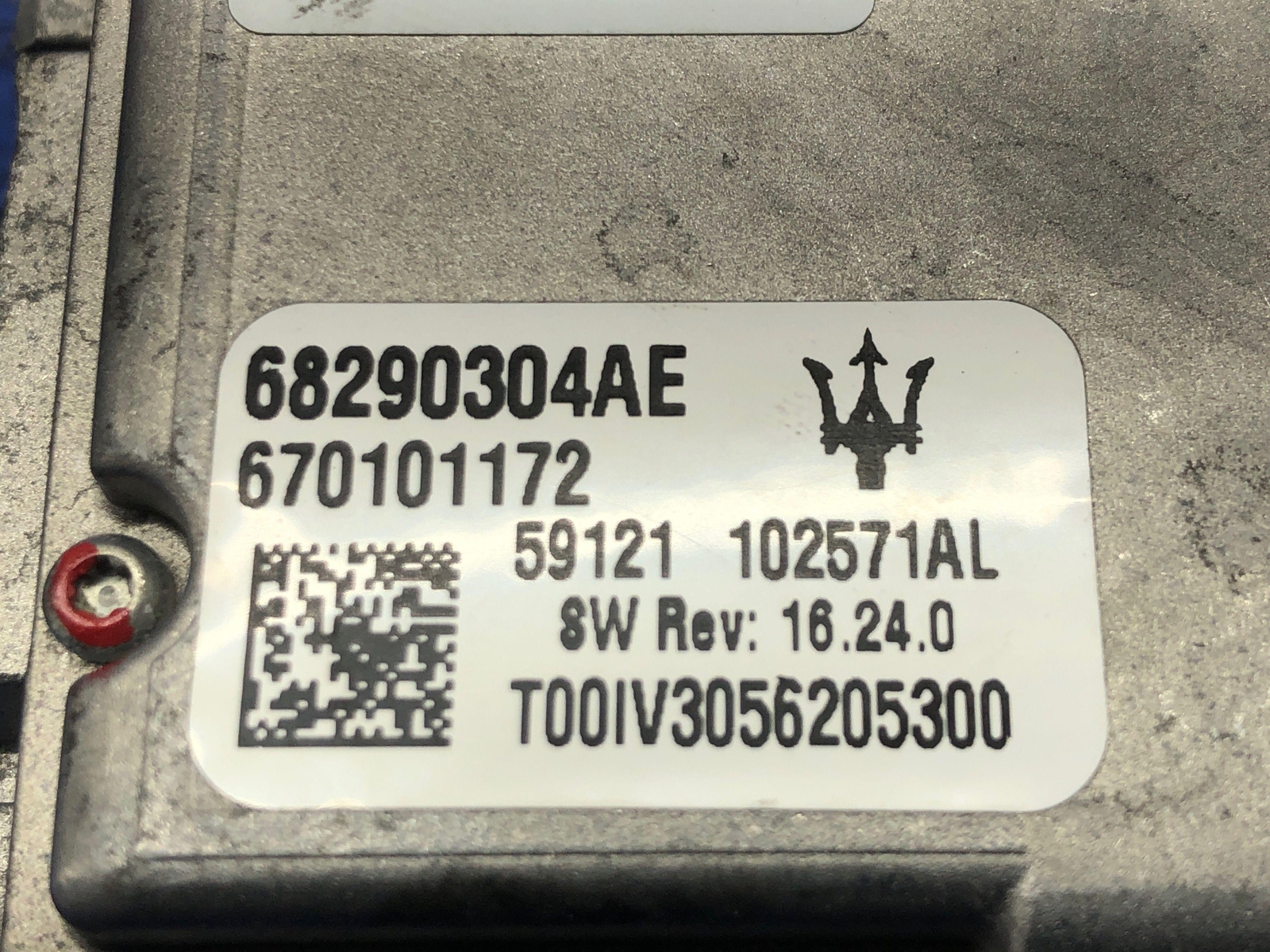 2017-2021 MASERATI QUATTROPORTE LANE ASSIST CHANGE WINDSHIELD CAMERA 68290304