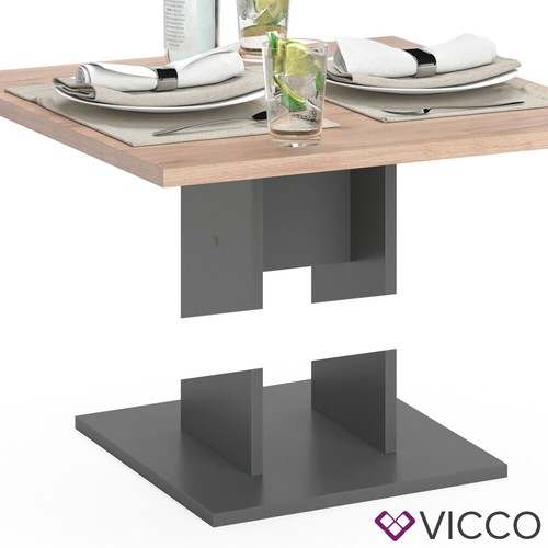 Esstisch Küchentisch Esszimmer Tisch Säulentisch Ewert weiß 65x65 cm Vicco - Bild 31 von 32