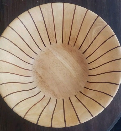 JENS QUISTGAARD for DANSK LARGE BOWL Birch And Teak 16 inch Diameter MCM - Picture 4 of 9
