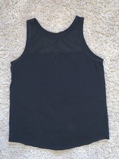 LORNA JANE BLACK PERFORATE TANK TOP M