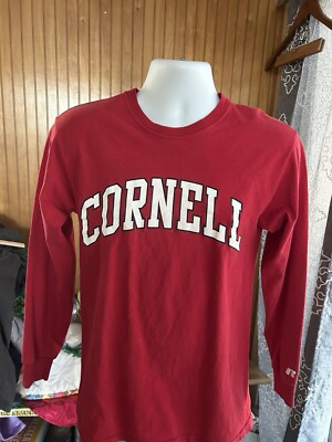 Classic Cornell Big Red Small Long Sleeve Shirt Russell Athletic Super comfort!