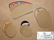Tan Sew-on Hook and Loop for Attaching Patches to Scout BSA Shirts