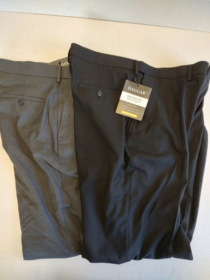 Men's Haggar Premium Suit Pant, Classic Fit, Dark Gray Heather