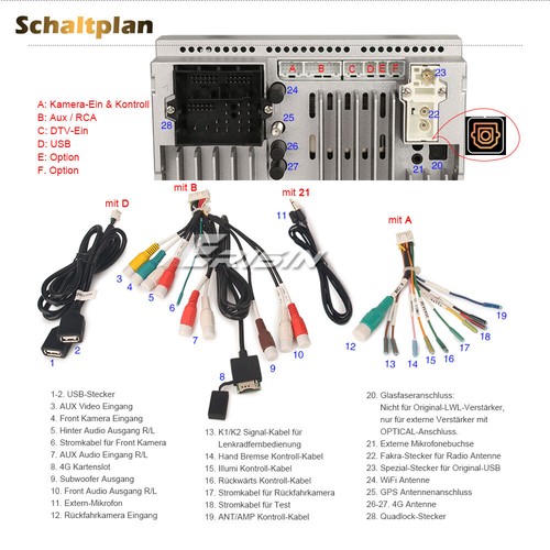 64GB Android 13 Autoradio Navi Für VW Caddy Amarok T6 Polo 6R Crafter Skoda Yeti - Bild 19 von 22