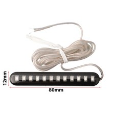 Mini bandes ambr??es 12 DEL feu de virage pour moto conception eau courante