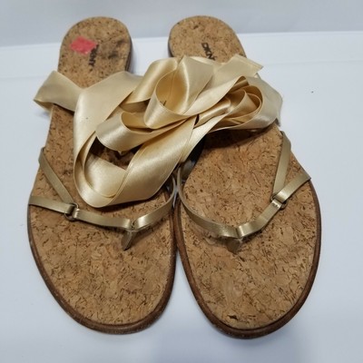 dkny cork flip flops