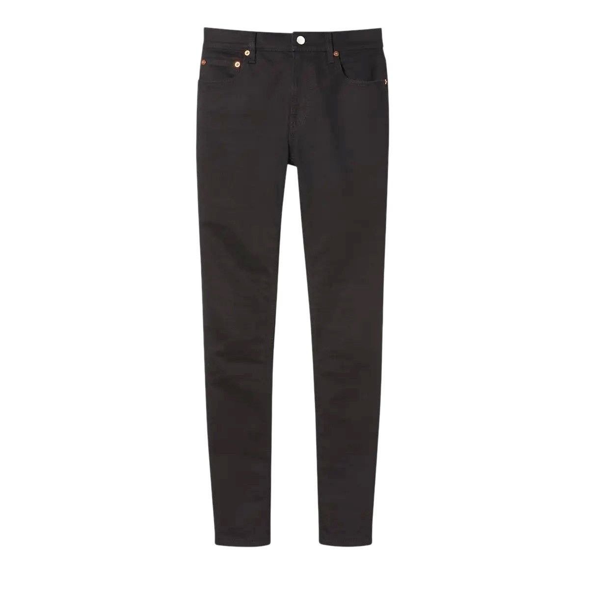 Authentic Women's Gucci Dark Grey 90's Straight Leg Denim Jeans