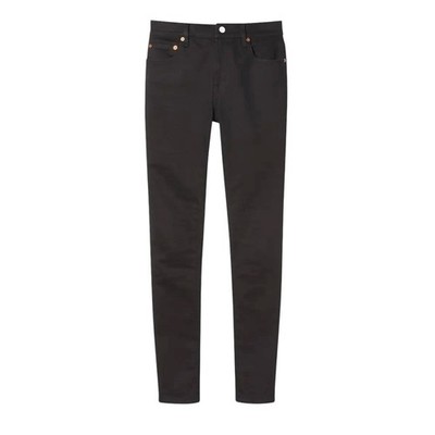 Authentic Women's Gucci Dark Grey 90's Straight Leg Denim Jeans