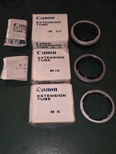 Lot de 3 bagues allonges CANON M5 M10 M20 - tube d'extension