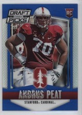 2015 Panini Prizm Collegiate Draft Picks Blue Prizm 27/75 Andrus Peat #152 0a1