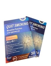 2 PACK 21mg Quit Smoking Patches, Step 1, 30 Count Nicotine Patches, 60 Patches