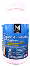 Member's Mark Organic Ashwagandha 1000 mg Veg Capsules 180 Ct EXP 02/2028
