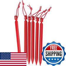 Msr Kit Palo Tenda Marmotta Confezione da 6 Mini - 6 Pollici Rosso 040818058084