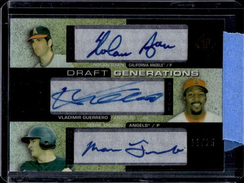 2004 SP Prospects Nolan Ryan Vladimir Guerrero Trumbo Draft Generations Auto /25