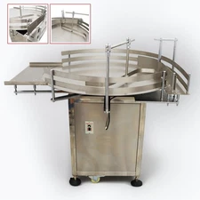 39.3" Automatic Round/Square Bottle Unscrambler Accumulation Table Bottle Sorter