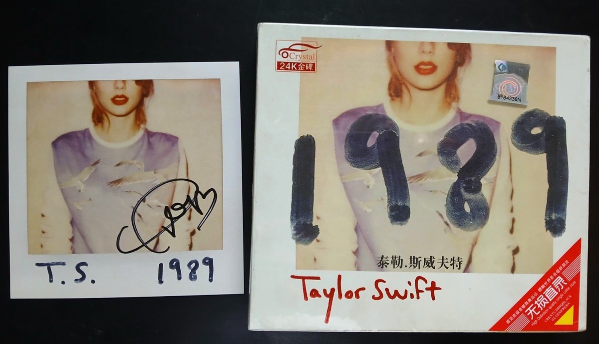 Taylor swift 1989 ~3 CD box set ~Beautiful Eyes~signed reprint