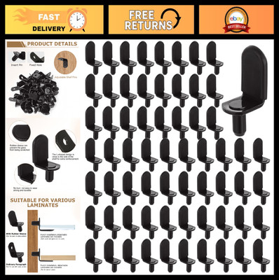 200 Pcs Shelf Support Pegs 1/4'' L-Shaped Metal Pins for Cabinets & Furniture