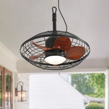 20'' Wet Rated Gazebo Fan Outdoor Ceiling Fans with Light Dimmable Hanging Fan