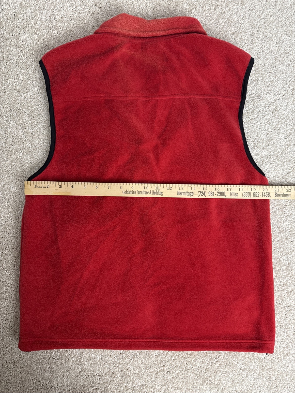 Monster Jam Fleece Vest Official Judge size medium Red RARE Monster Trucks image 6