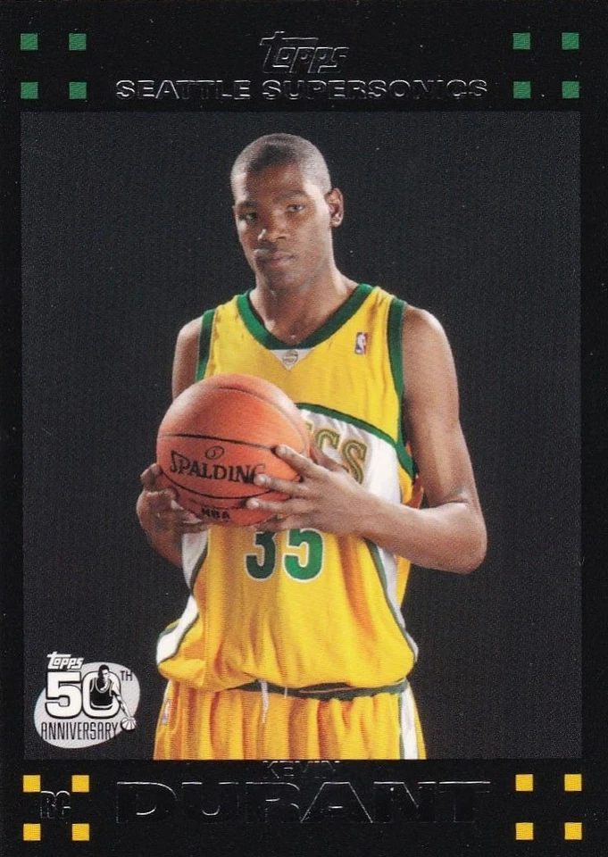 2007 2008 Topps Basketball Complete MASTER Set 2 Kevin Durant Rookie Cards PLUS - Image 4 of 4