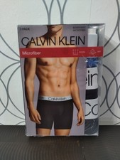 Calvin Klein 3 Pk Boxer Briefs Microfiber Stretch Underwear Size Large