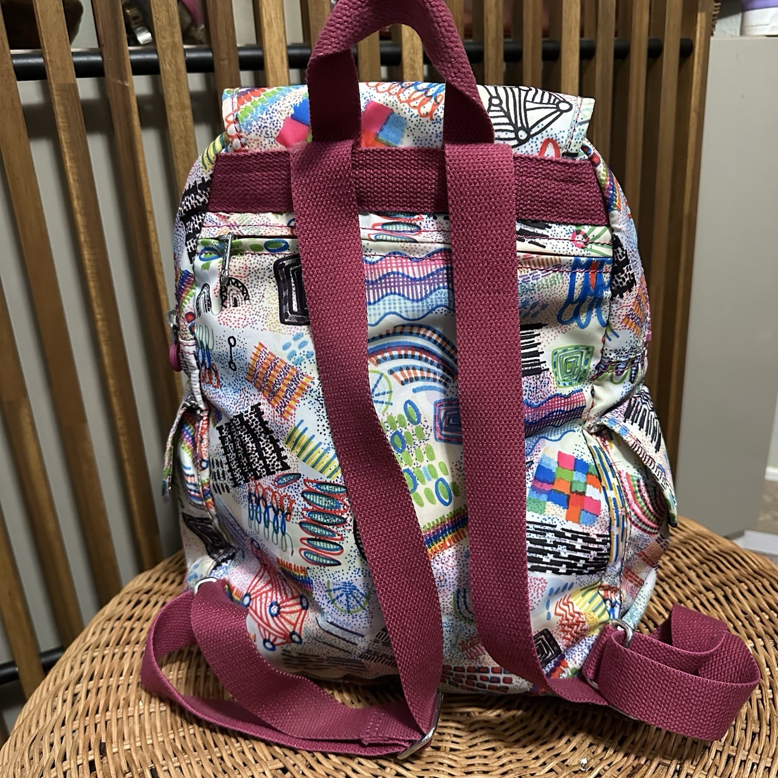 Kipling Graffiti Abstract Multicolored ‘Kenzie’ E… - image 7