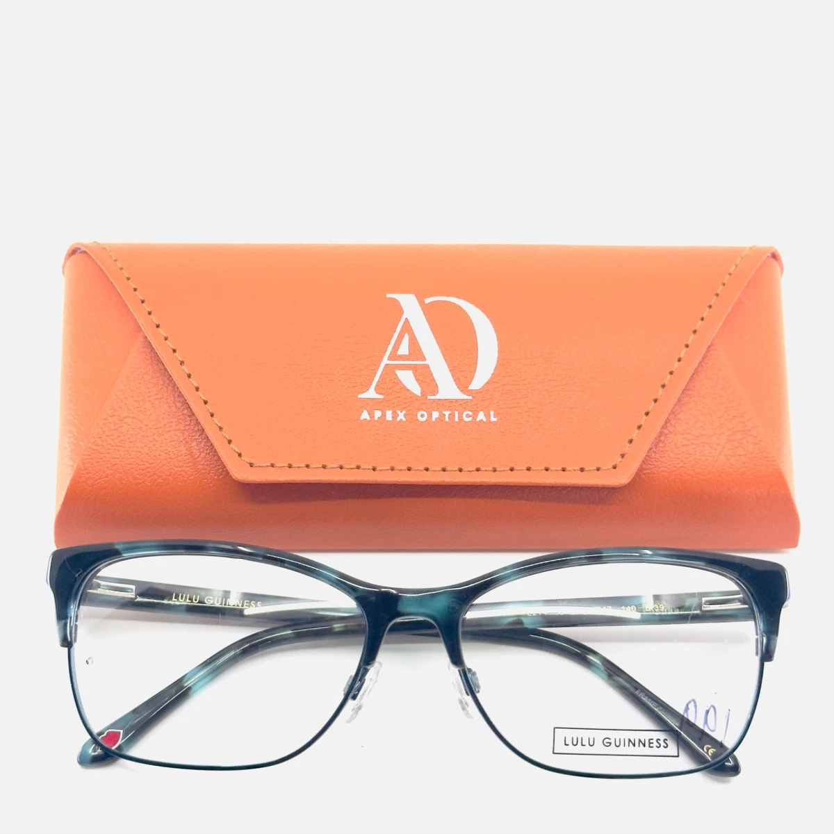 Lulu Guinness L740 Red Candy Lips Half-Rim Metal Eyeglasses Frames 49-17-135 NEW LULU GUINNESS L836 RED EYEGLASSES GLASSES FRAME 52-14  main image 3
