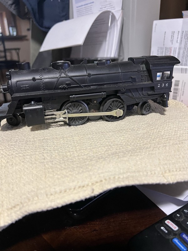 Lionel Columbia Type 2-4-2-Locomotive No. 236 was available in 1961 and 1962.