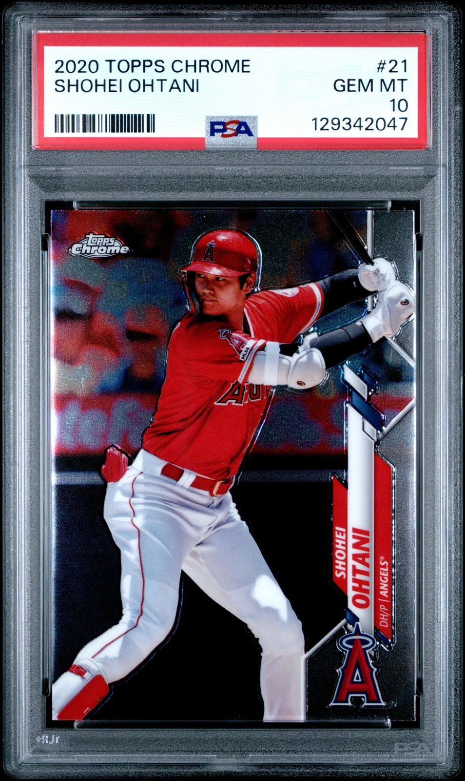 2020 TOPPS CHROME #21 SHOHEI OHTANI PSA 10