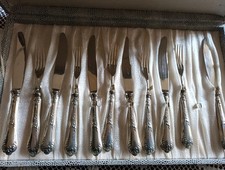 SERVIZIO  POSATE  SOLINGEN ARGENTATE ANNI 60