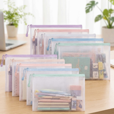 A4 Größe Akten Tasche Kunststoff Datei Organizer Wasserdicht Dokument Aufbewahrungstasche
