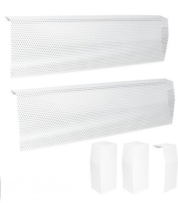 Baseboard Heater Cover, 2FT-4FT Retractable Galvanized Steel Easy Slip-On...