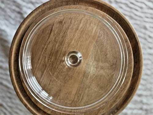 Pyrex/Corning P-83-C Clear Glass 7" Round LID ONLY -for 6 1/2"