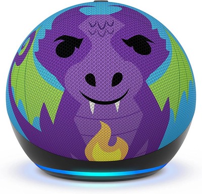 Amazon Echo Dot Kids Edition 5. Gen Smart Lautsprecher - Drachen-Design