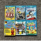 Nintendo Wii U Game Lot: Mario, Smash Bros, Yoshi, LEGO City - Complete w/ Cases
