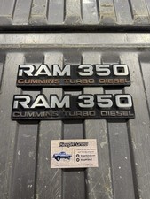 1992 Dodge Ram 350 D350 Cummins Turbo Diesel Fender Emblem Badge Oem Pair Of 2