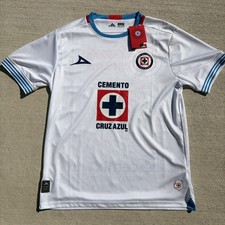PIRMA CRUZ AZUL MENS SIZE LARGE AWAY JERSEY 2024/2025 LIGA MX WHITE NWT