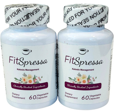 FitSpressa Ketosis Management Clinical Studied Ingredients 60 Caps - LOT of 2