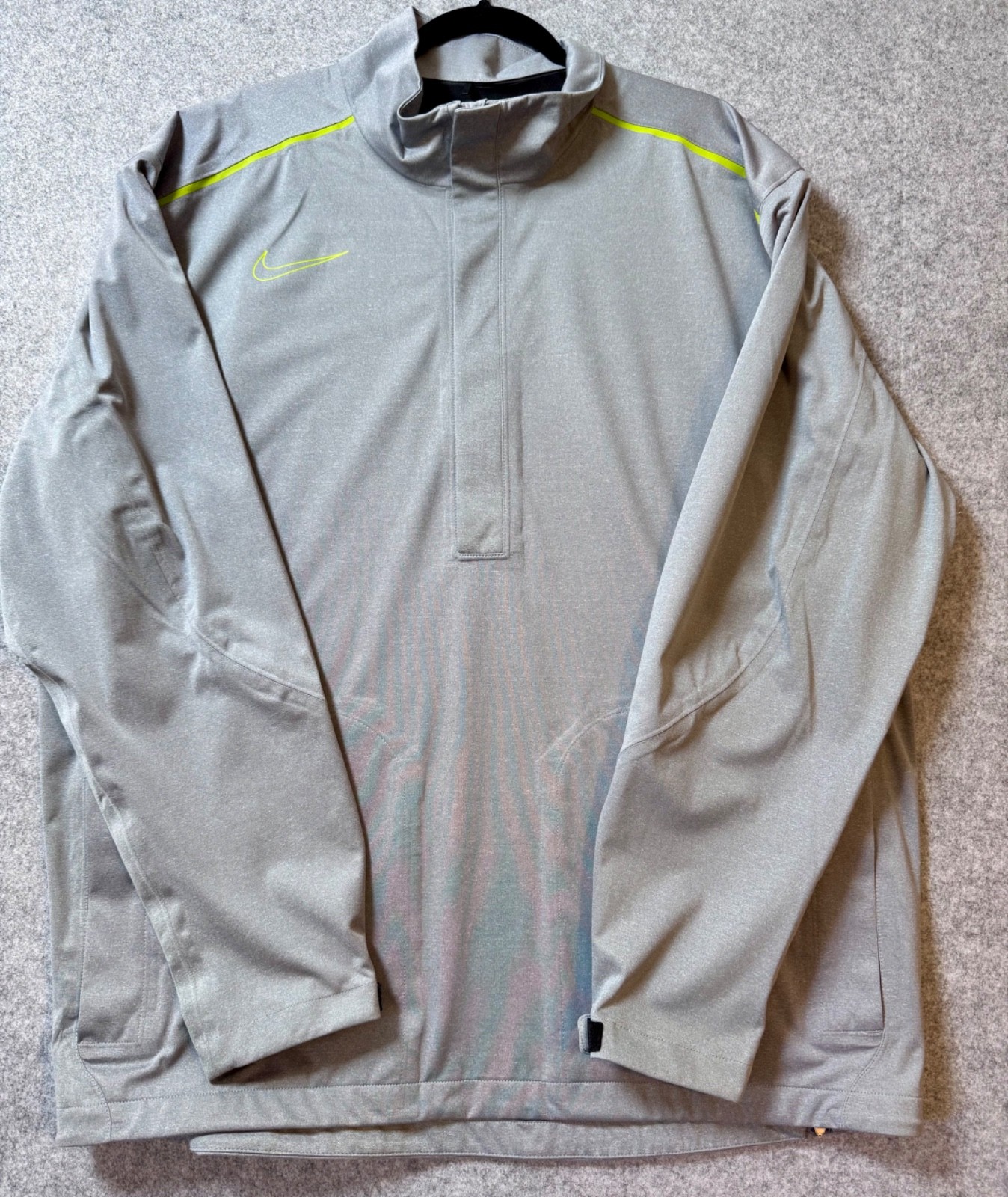 Nike Golf Storm-FIT 1/4 Zip Pullover Jacket Gray XXL Performance Windbreaker