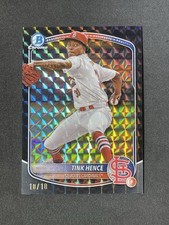 2025 Bowman Baseball #BCP-101 Tink Hence Black Geometric /10