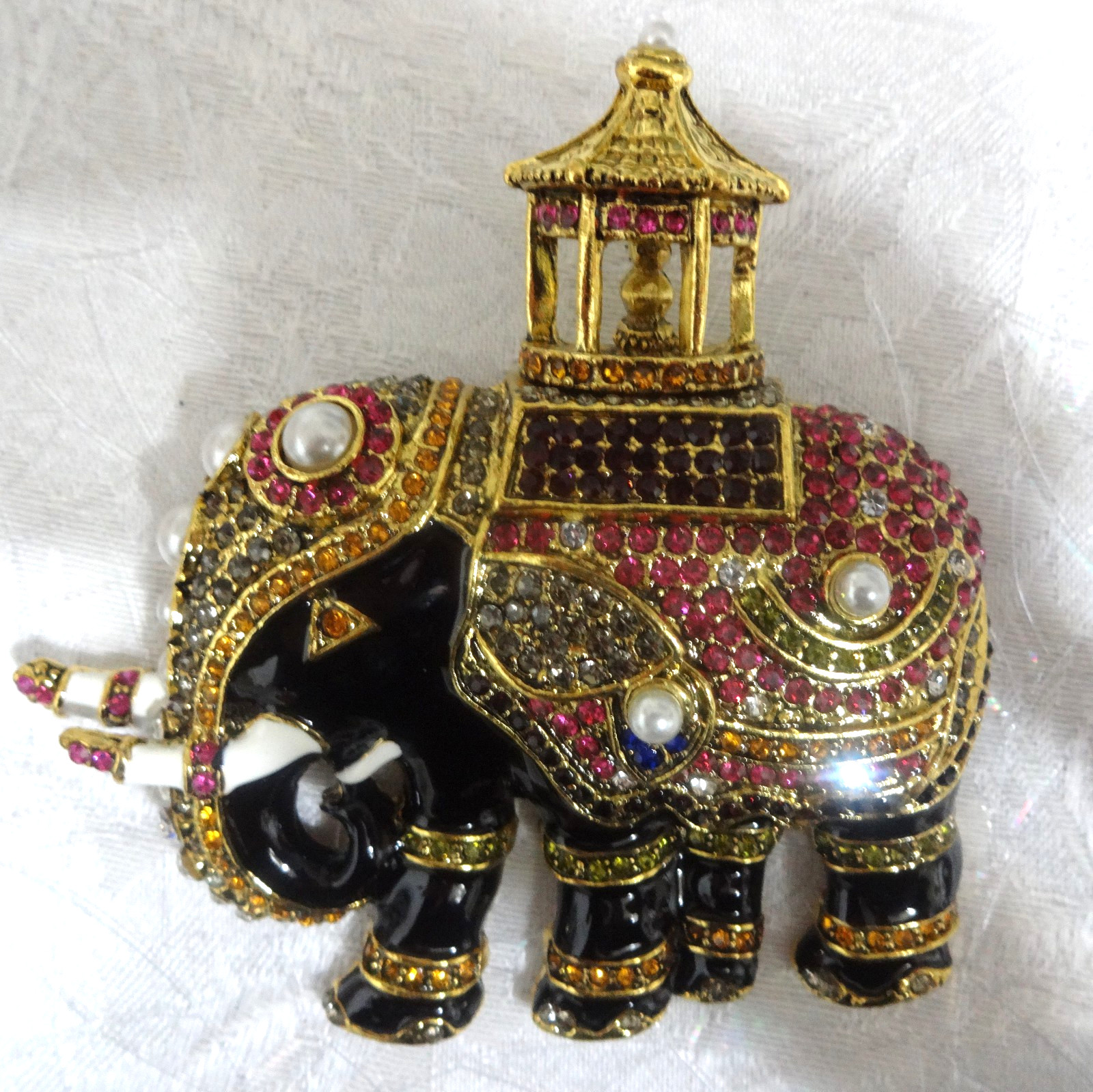 Beautiful Unsigned Eisenberg Multicolor Rhinstone… - image 3