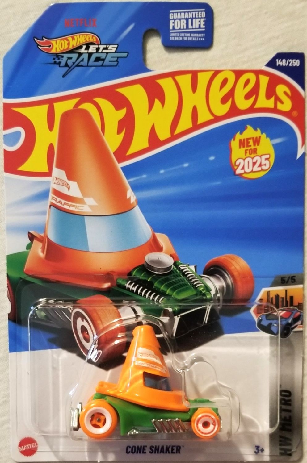 Hot Wheels - 2025 HW Metro 5/5 Cone Shaker 148/250 (BBHYW35)