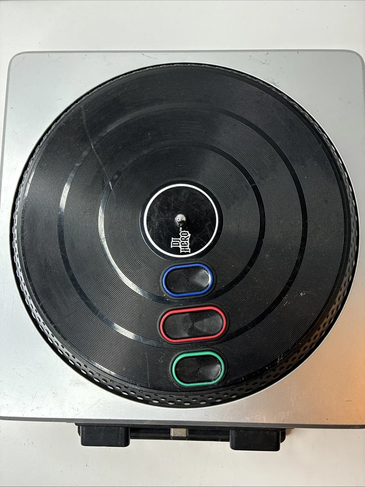 Toca-discos sem fio DJ Hero prata substituição somente para Xbox 360, Wii, PS2, PS3 - Imagem 2 de 4