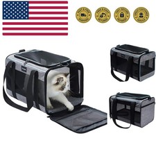 17.5x11x11 Inches Cat, Dog Carrier for Pets Up to 16 Lbs, Soft-Sided Cat Bag ...