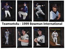 1999 Bowman International Set Break #221-440 * Pick ur Card * Front & Back Scans