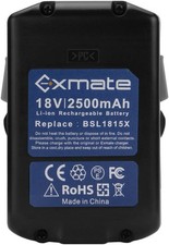 2500 mAh 18V Battery Replacement for Hitachi  Battery BSL1815S BSL1815X BSL1830 