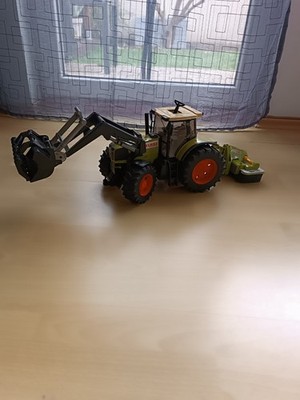Bruder Claas Atles 936 RZ mit Baggerschaufel & Bruder Claas Dido 3050 FC Plus MW