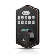 Smart Digital Electronic Deadbolt Door Lock, Keyless Entry, Auto Lock, 50 Cus...
