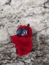 HTF Vintage 80’s Red My Pet Monster Amtoy Pencil Hugger Clip on Plush RARE #2