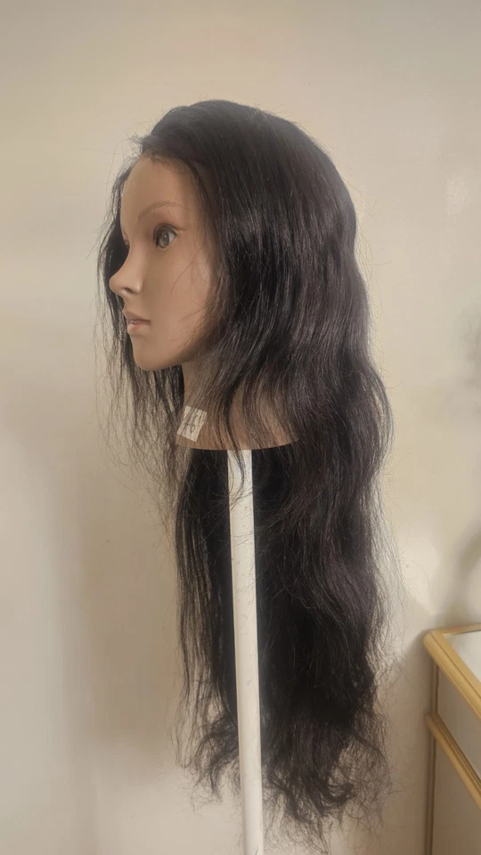 High Quality regular Top 26 to 28" straight 100% Virgin Human Hair Lace Wig  - Image 3 of 4